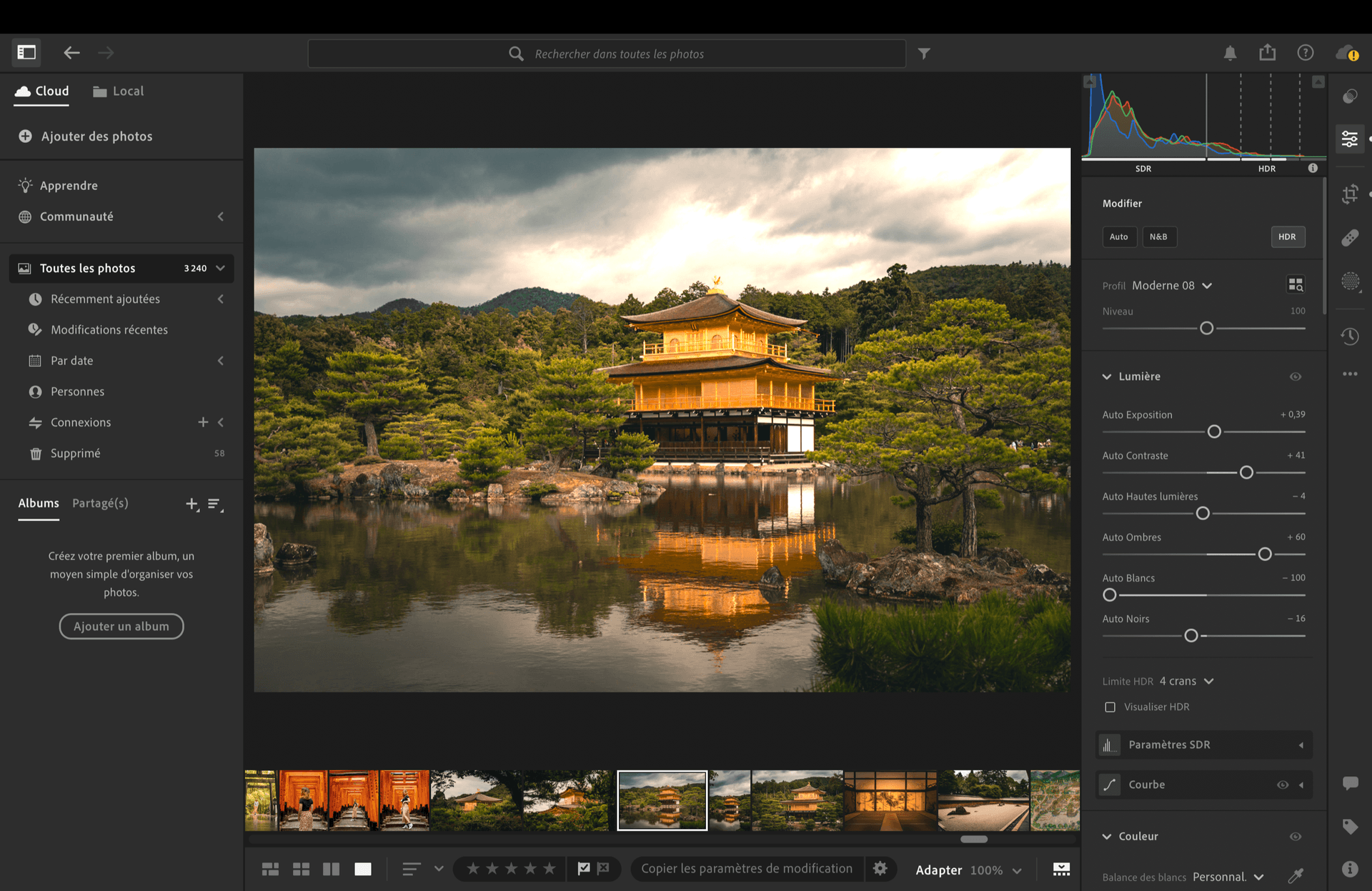 Retouche photo pour mon album Japon 2024