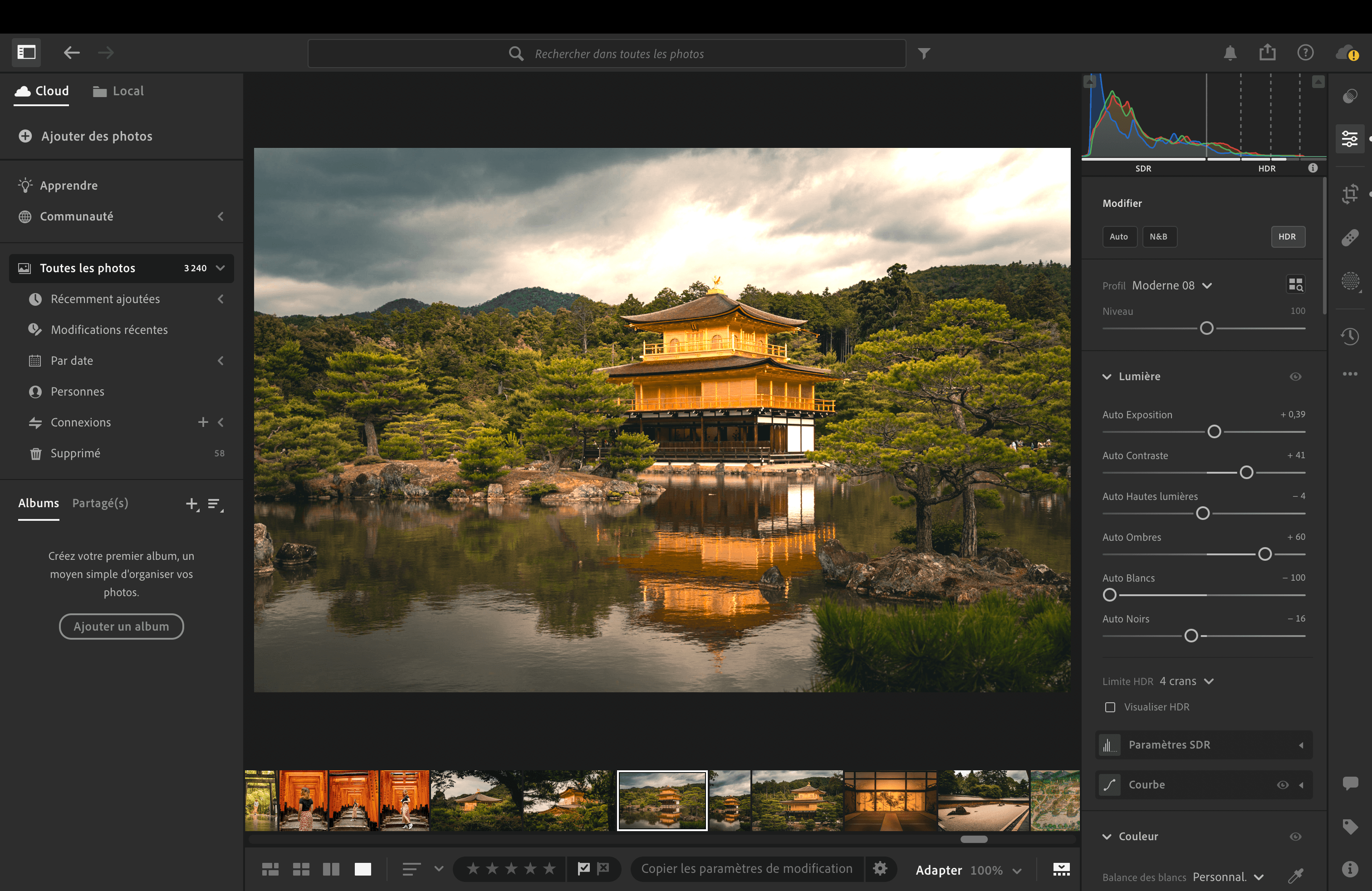 Retouche photo pour mon album Japon 2024